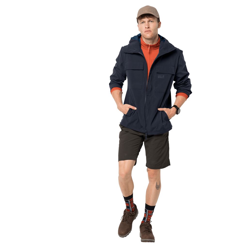 Jack Wolfskin SUMMER STORM Vestes Homme Bleu - EWQZPLY-78